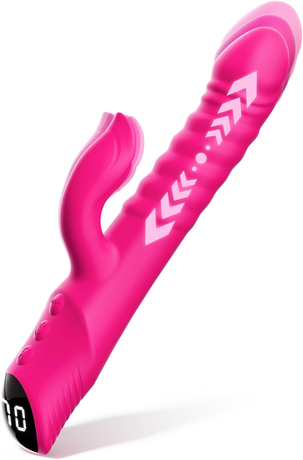 Thrusting Rose Dildo Vibrator – Dual Pleasure for Women