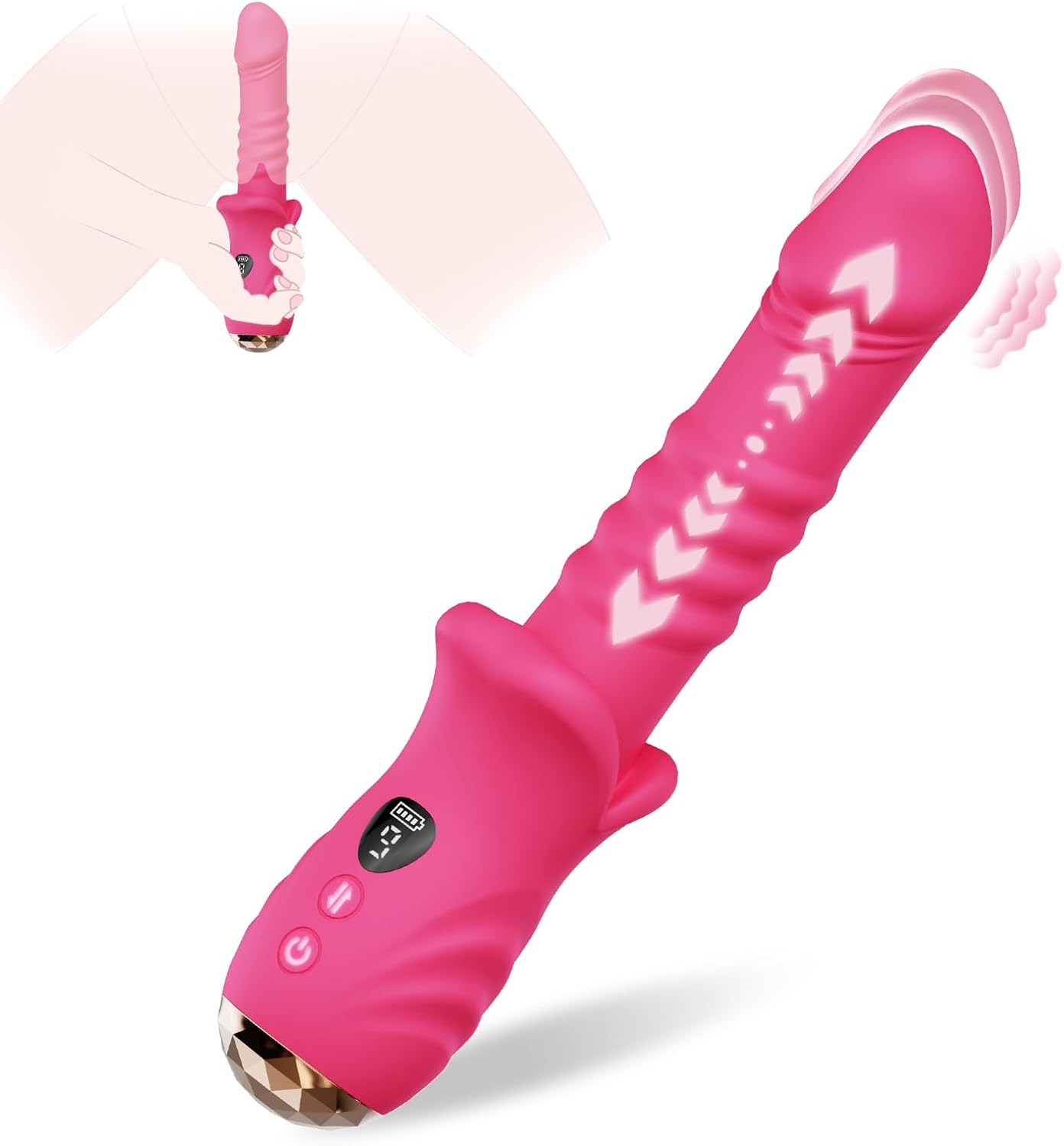 Thrusting G-Spot Vibrator – 9×9 Dual Action Pleasure