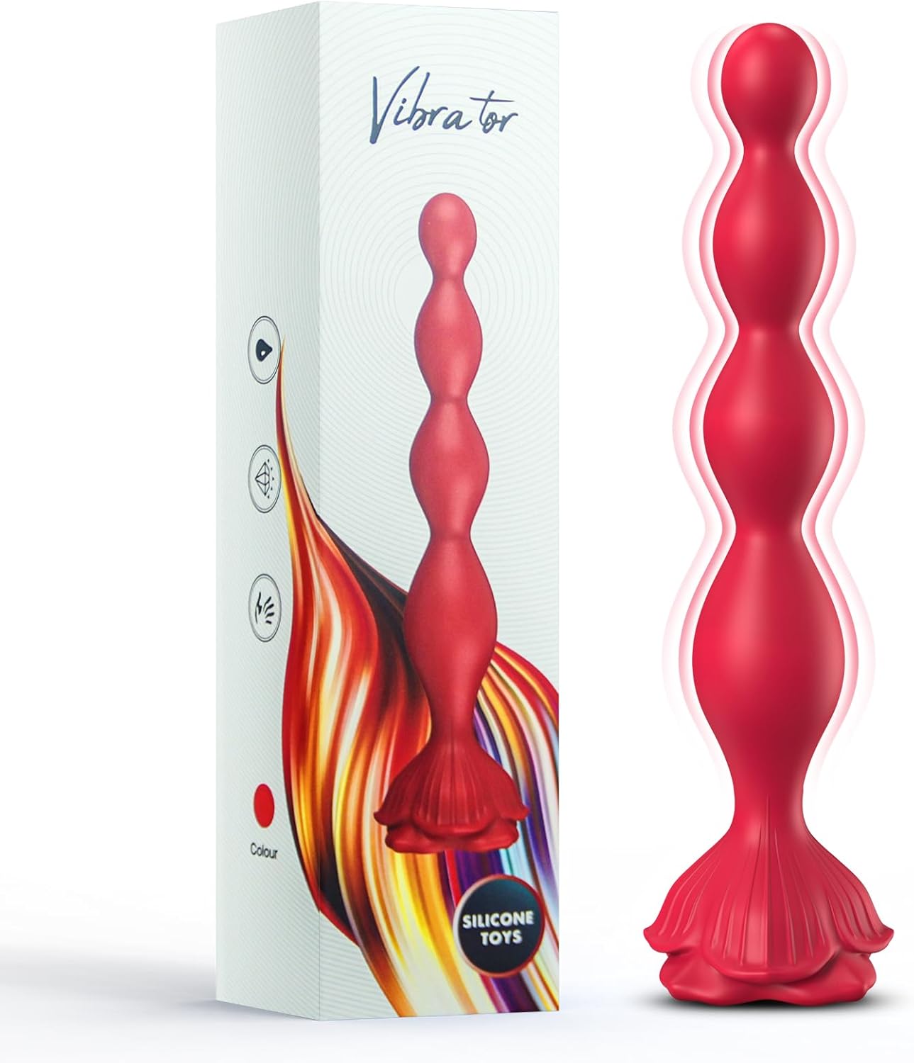 Vibrating Anal Beads – Ultra-Soft Silicone Butt Plug