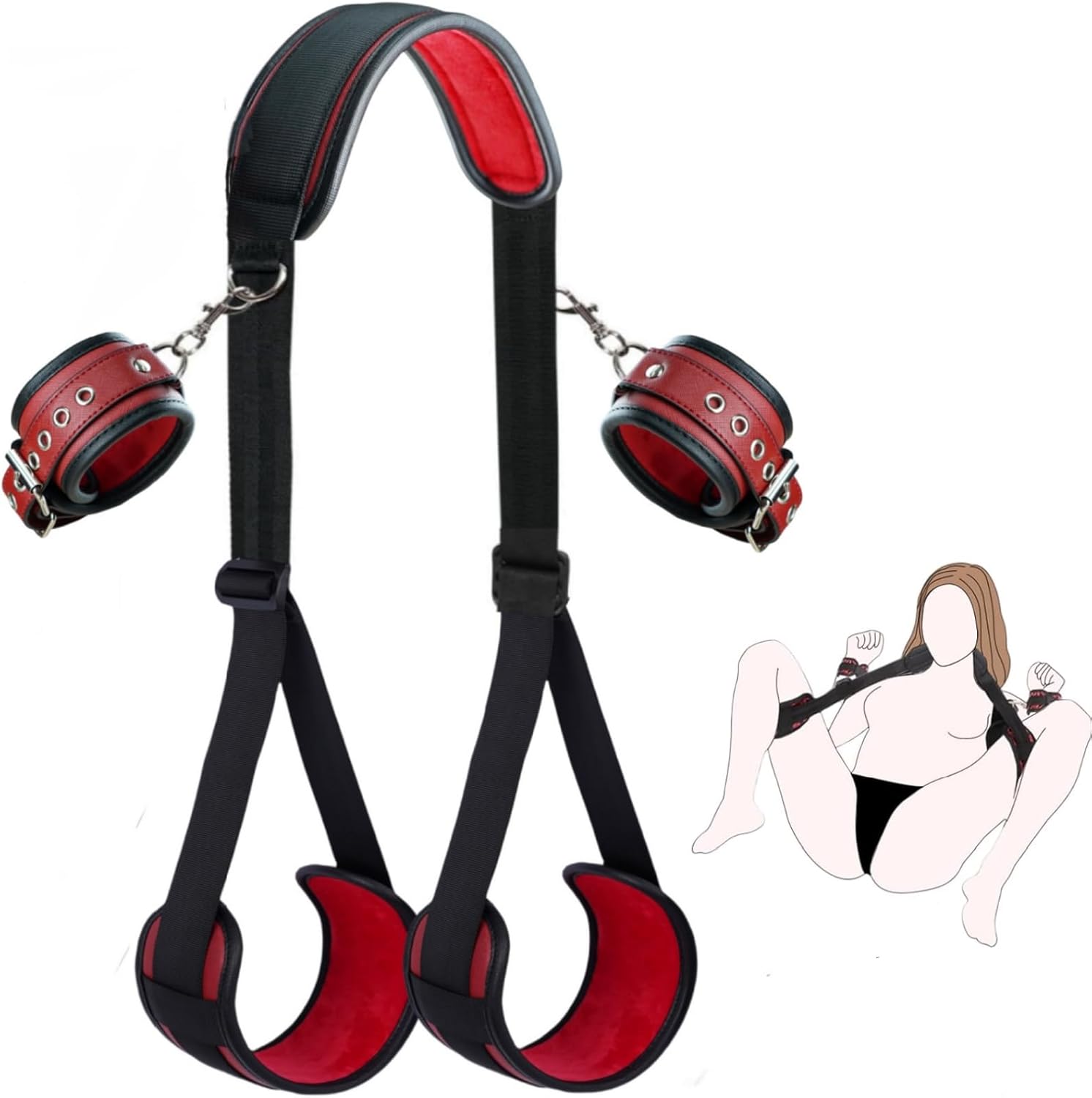 BDSM Bondage Restraint Kit – Neck, Wrist & Thigh Set