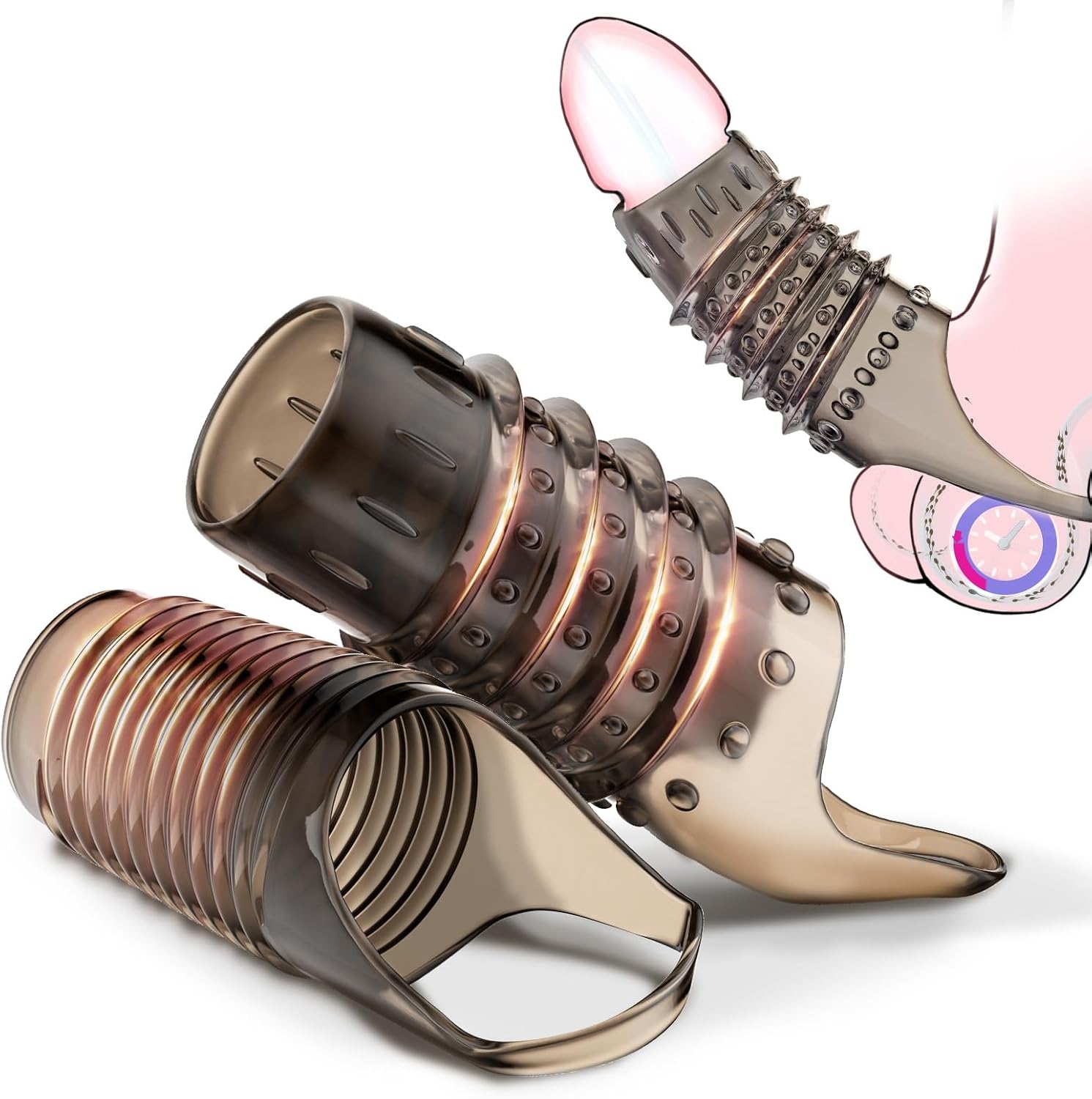 Reusable Silicone Cock Rings – 2-Piece Performance Set