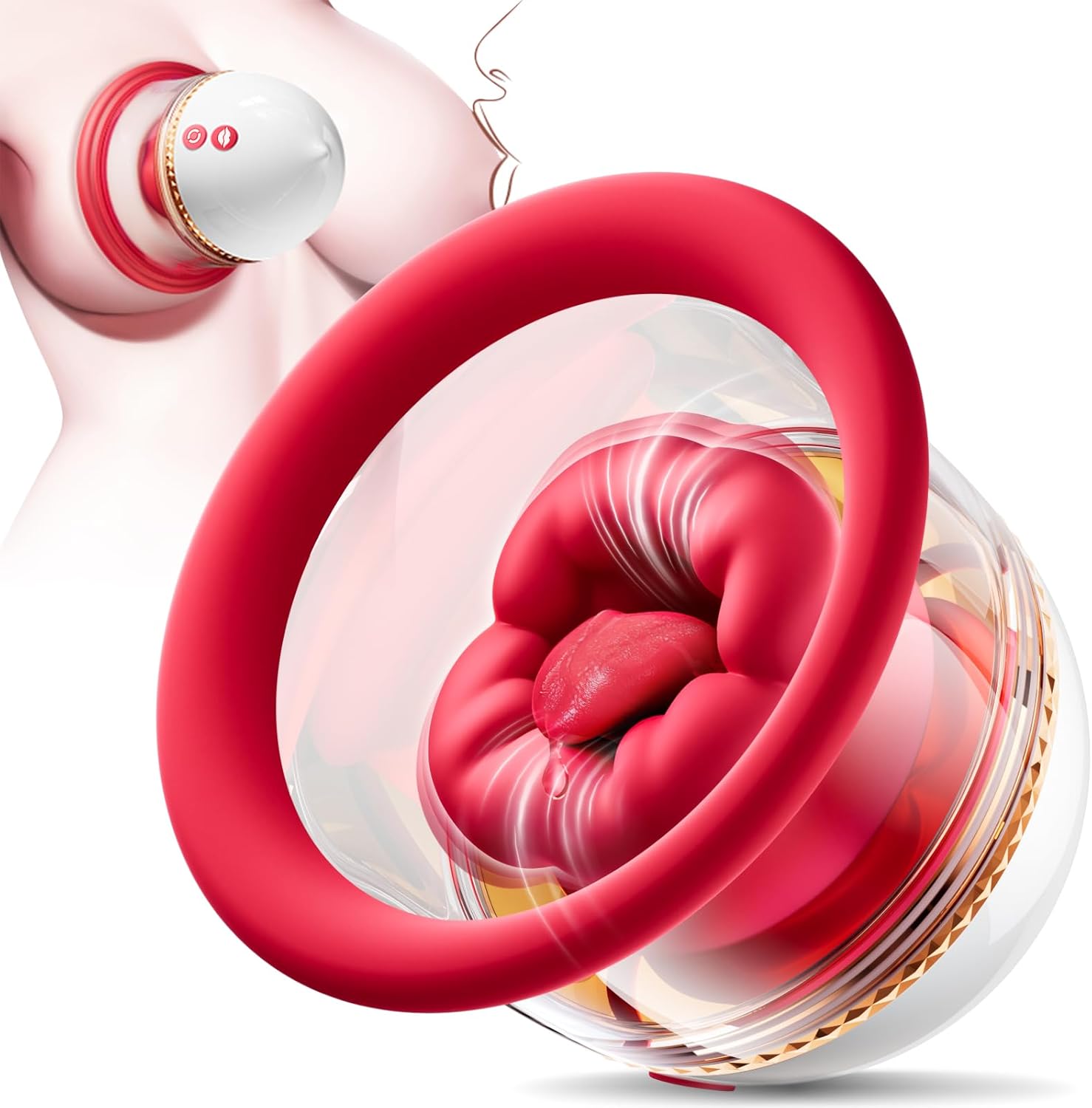 Rose Nipple & Clitoral Sucker Vibrator – 2-in-1 Pleasure Toy