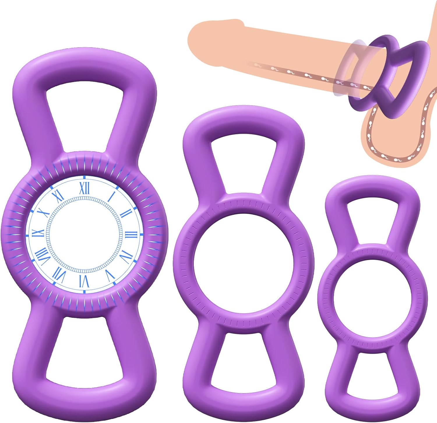 3-Piece Cock Ring Set – Performance & Endurance Enhancer